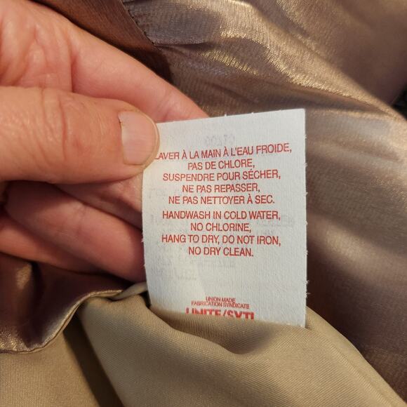 Vintage Joseph Ribkoff Jacket Size US 8 Womens Gold Buttonup Cocktail Formal - Picture 13 of 16